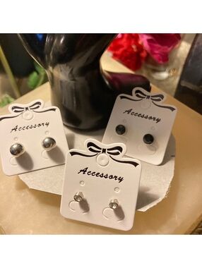 Vintage George Hypoallergenic set of 3 earrings.
